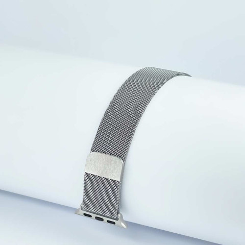 Ремешок на Apple watch 38/40/41mm Milanese Loop Band Silver 